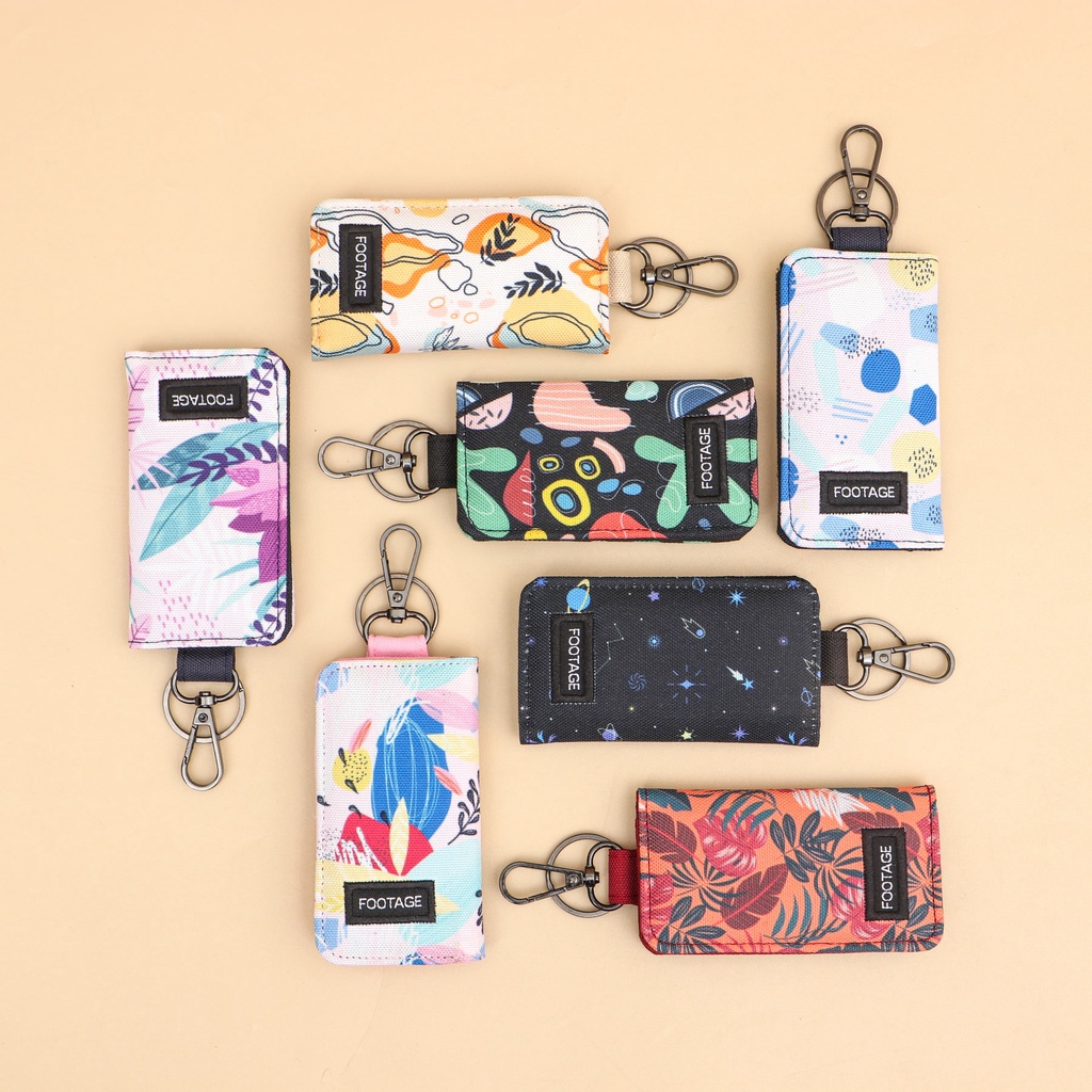 Dompet STNK E-TOLL SIM Mobil Motor Gantungan Kunci Motif Premium Footage Keychain GK-02 Februari Series