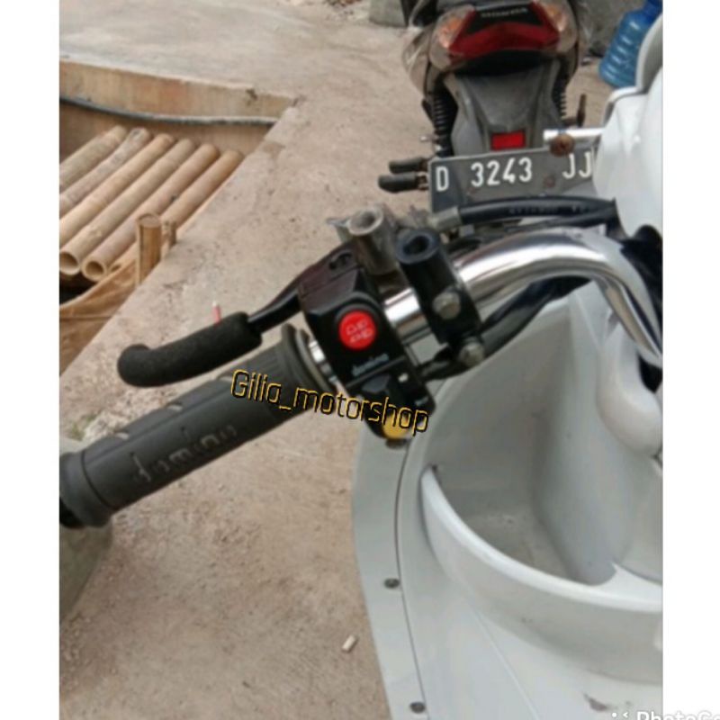 Saklar Kiri Domino Sen Klakson lampu jauh dekat 3 tombol Domino Thailand Import Universal Motor