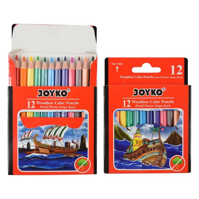 Pensil Warna 12 Joyko Kecil CP-S12 Mini