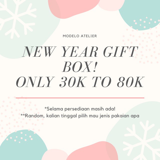

New Year Gift Box! Year End Sale Promo!!