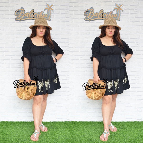 Balicihui Dress Melanie Dress Wanita Dress Jumbo Big Size Plus Size Dress Bali