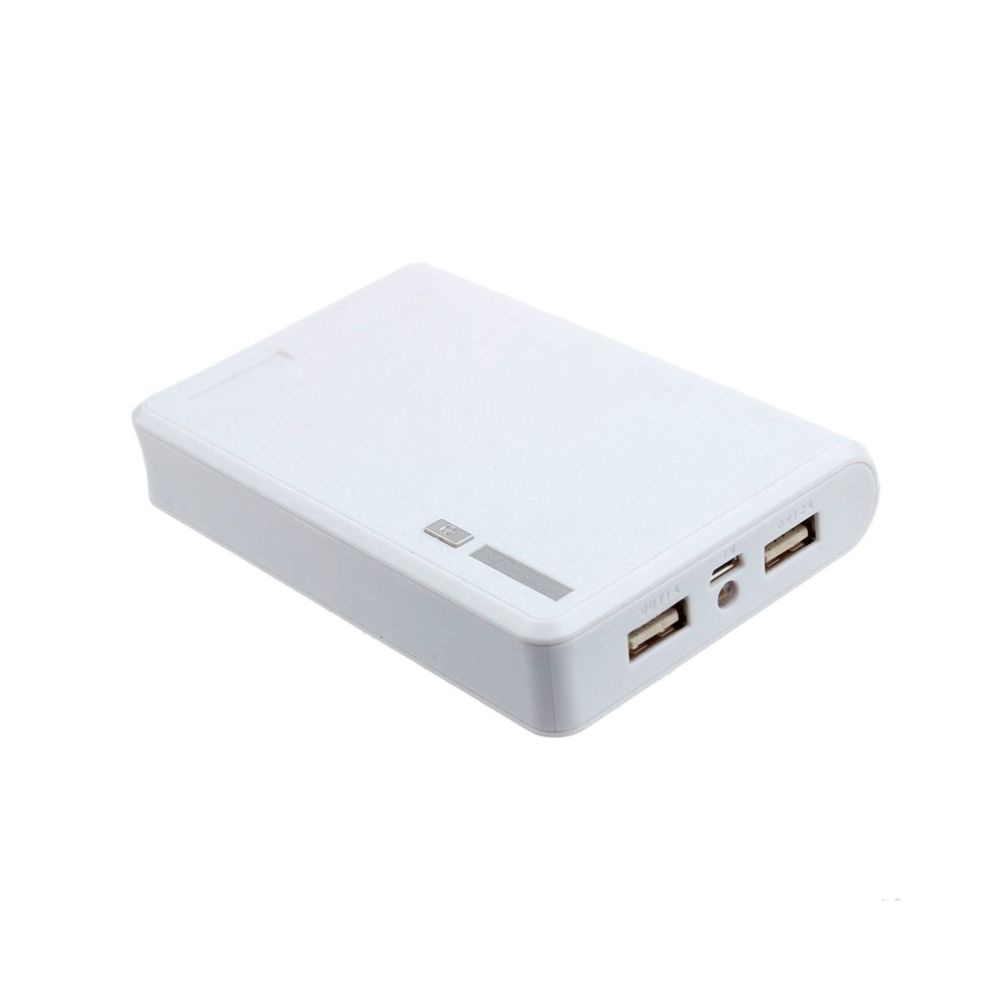 QUINTON External Battery Charger DIY Box White Power  Bank For Phone Holder Port Kit Best 5V 2A Smartphone USB/Multicolor