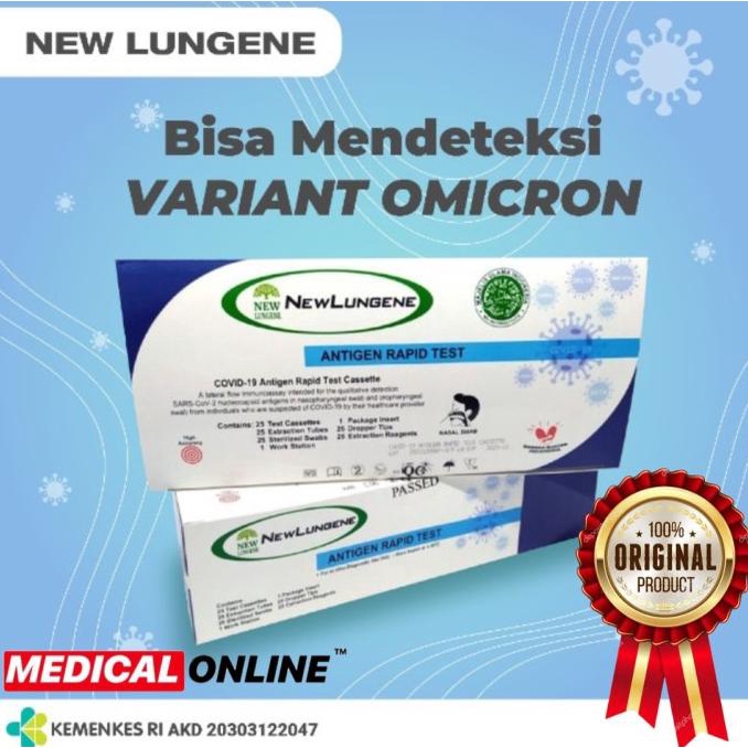 Newlungene Antigen Swab Per Box Deteksi Omicron New Lungene Clungene Hermandiantoromart