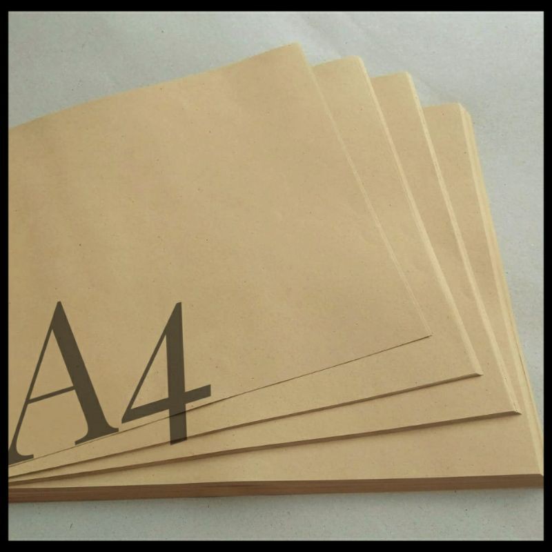 

KERTAS SAMSON KRAFT PEMBUNGKUS 80GR UK A4 / 21 CM X 29.7 CM ( ISI 100 LEMBAR )