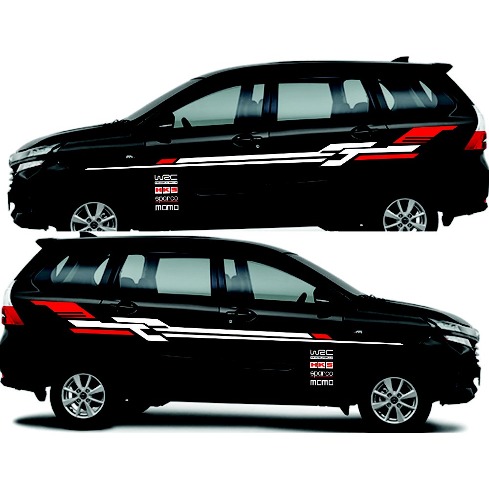 PROMO STIKER MOBIL AVANZA CUTTING STIKER AVANZA STRIPING AVANZA