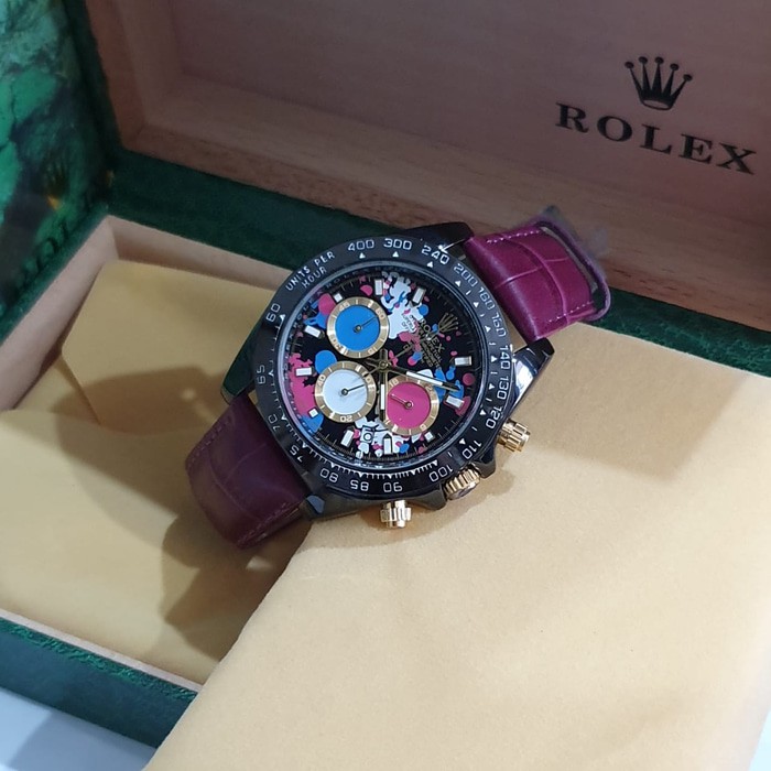 PROMO Jam Tangan Pria Rolex Chronograph On Aktif
