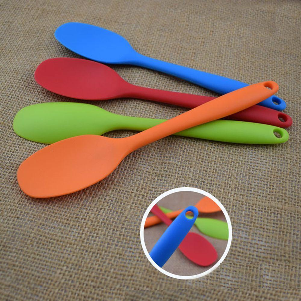 [Elegan] Sendok Utensils Enduring Putty Food Scoop Aksesoris Saji Portable 1pcs Aduk Warna Acak Grade Pencampuran Nasi