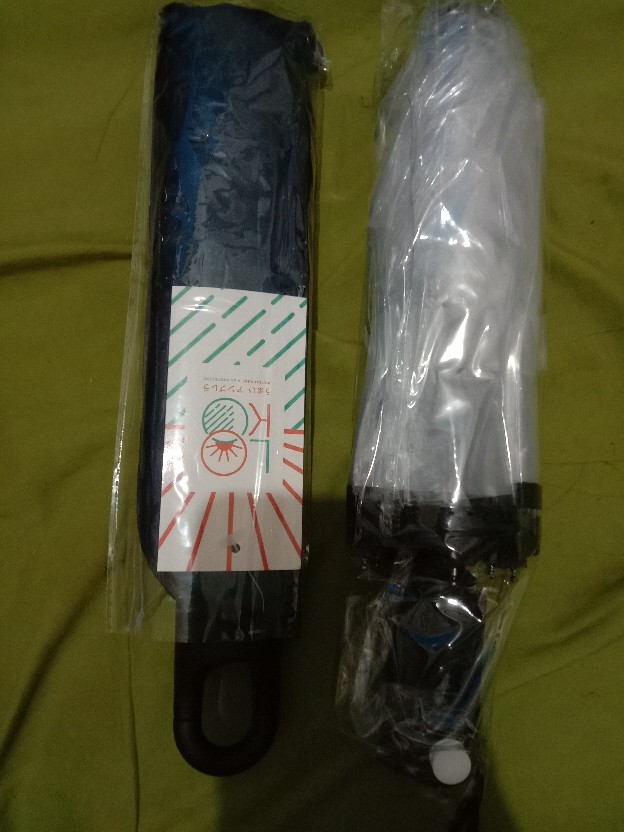 Payung Lipat Gagang Tumbler Travel Korea Lapis Silver Umbrella Anti Uv