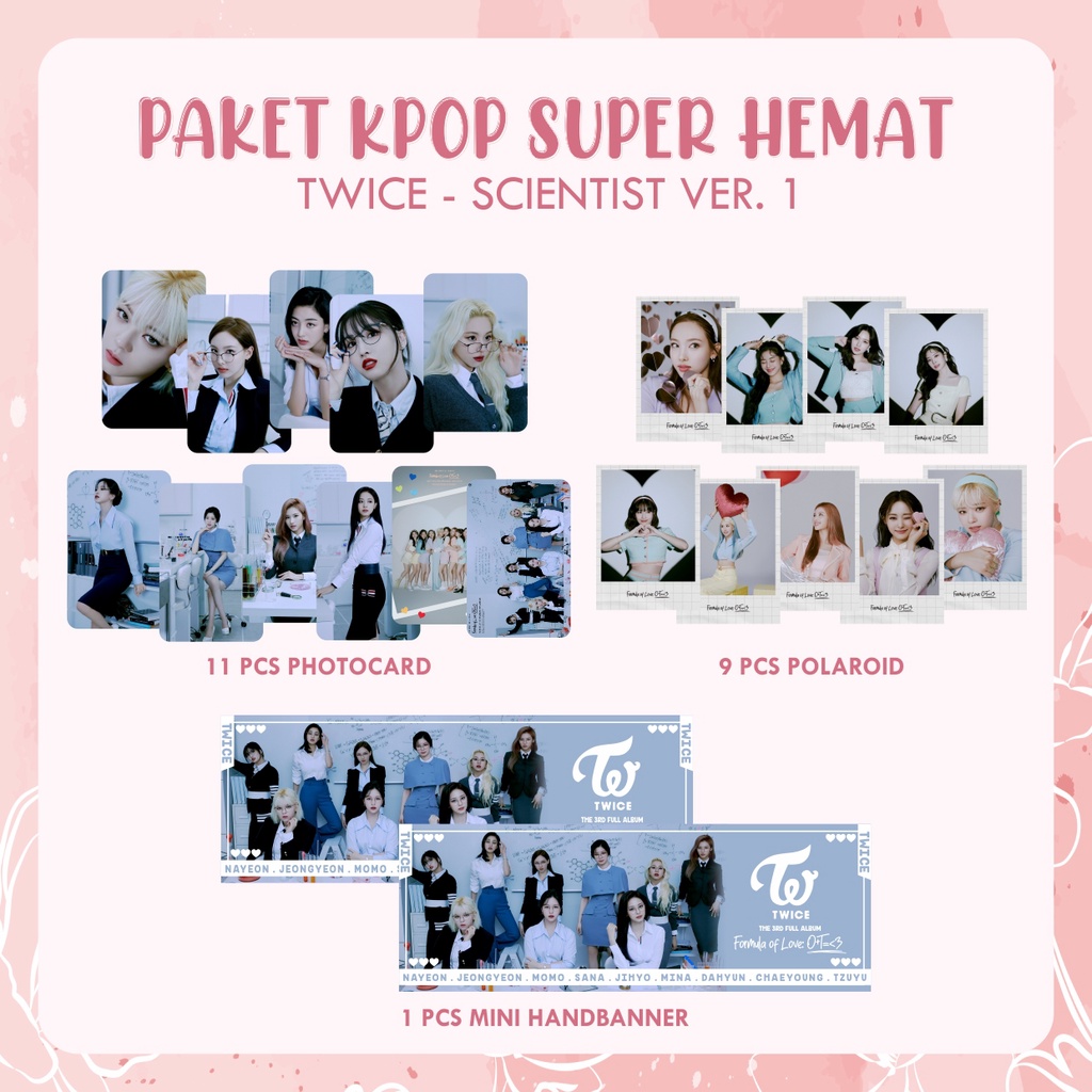 PAKET KPOP SUPER HEMAT 10K | TWICE | SCIENTIST | MORE & MORE
