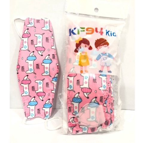 MASKER ANAK KF94 MOTIF KARAKTER 4 PLY PREMIUM QUALITY ISI 10 PCS