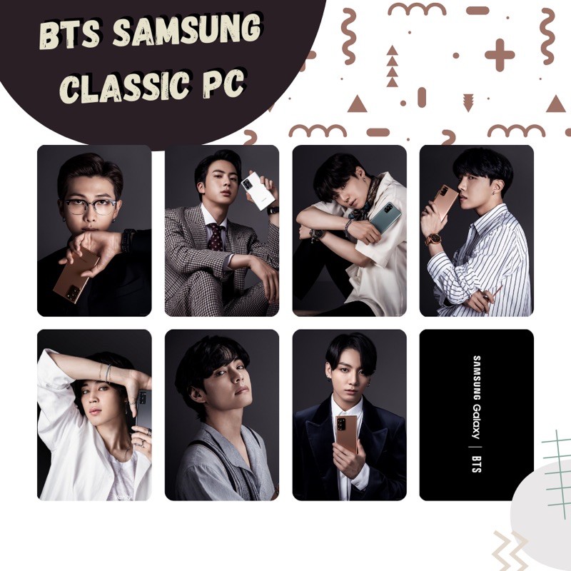 CLASSIC PHOTOCARD PC BTS X SAMSUNG RM / JIN / SUGA / J-HOPE / JIMIN / V / JK