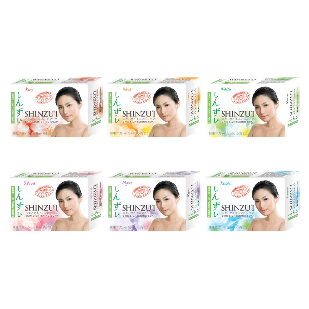 SHINZUI Skin Lightening Bar Soap 100 Gr | Sabun Mandi Batang by AILIN