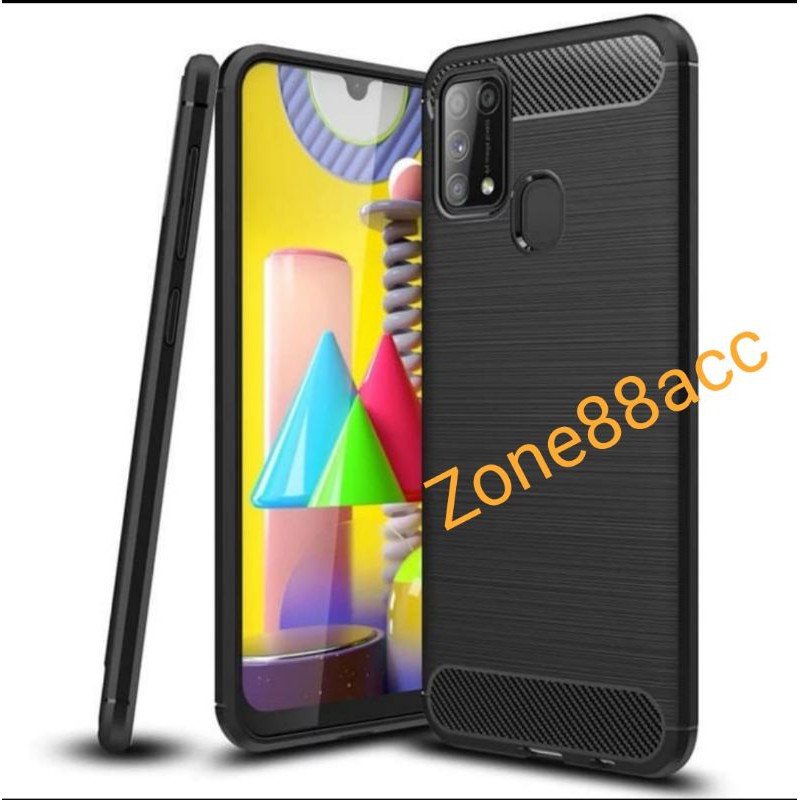 Silicon Case SAMSUNG M31 Softcase iPAKY Carbon Casing Cover TPU