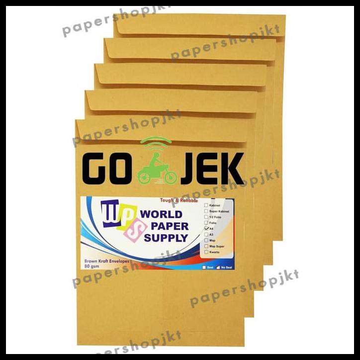 

Buruan Serbu Gosend/Grab - Amplop Coklat Ukuran A4 Wps ( 30 X 22 Cm )