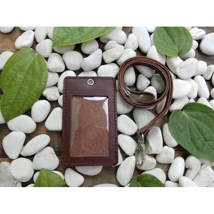 

id card holder kulit / gantungan id card kulit
