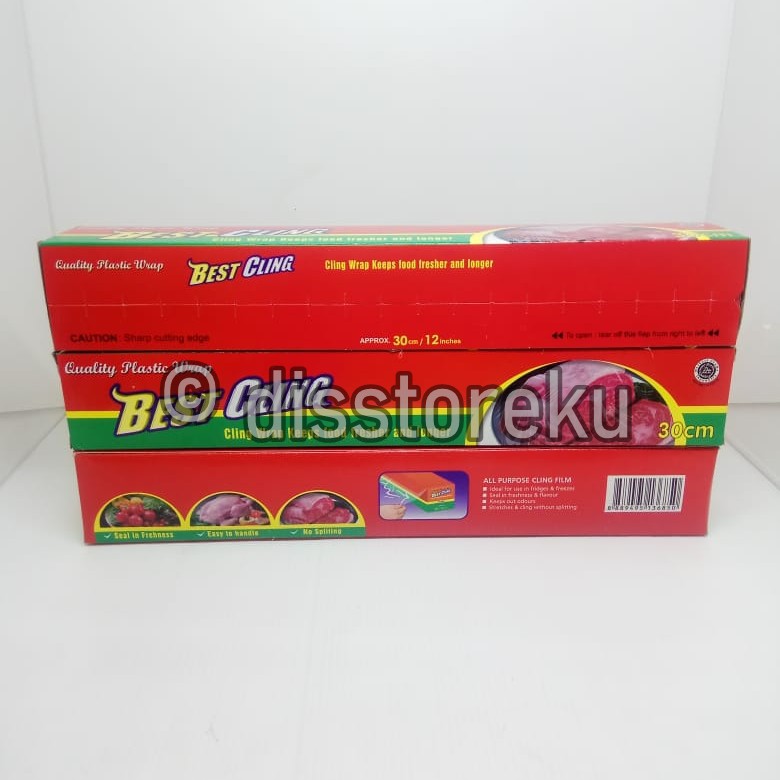 best cling plastik plastic wrap wraping pembungkus makanan higienis 30CM kotak