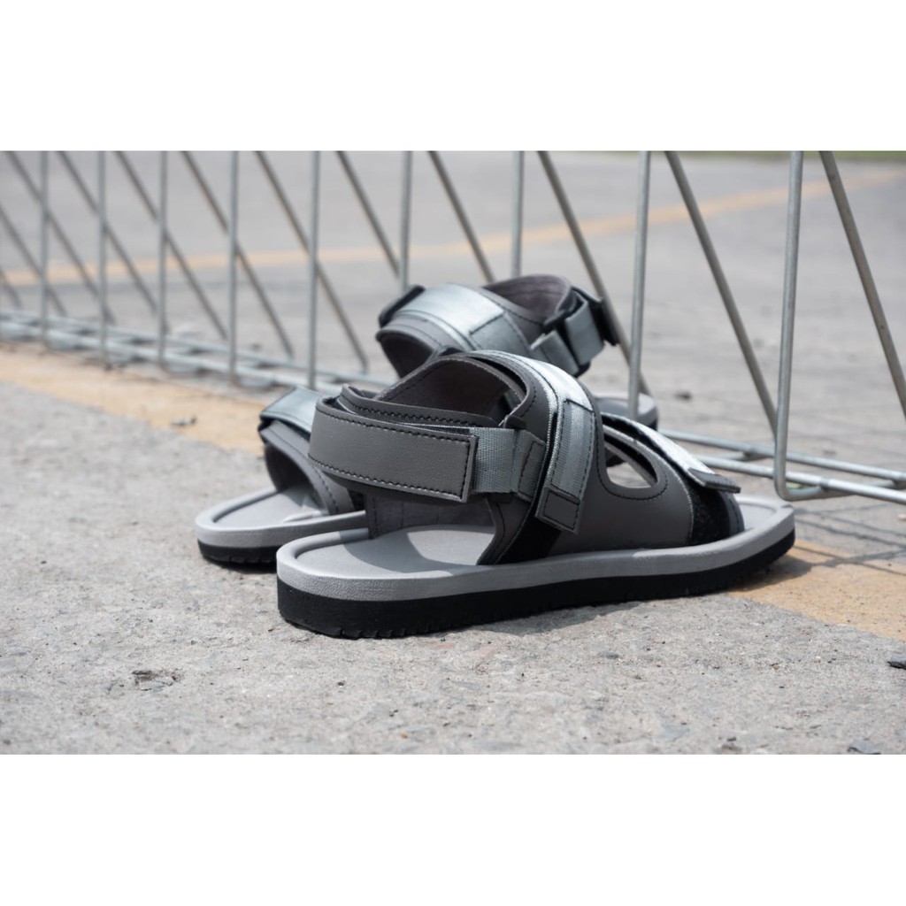 SANDAL PRIA KASUAL VOLKERFOOTWEAR CUTTER GREY SOLE BLACK