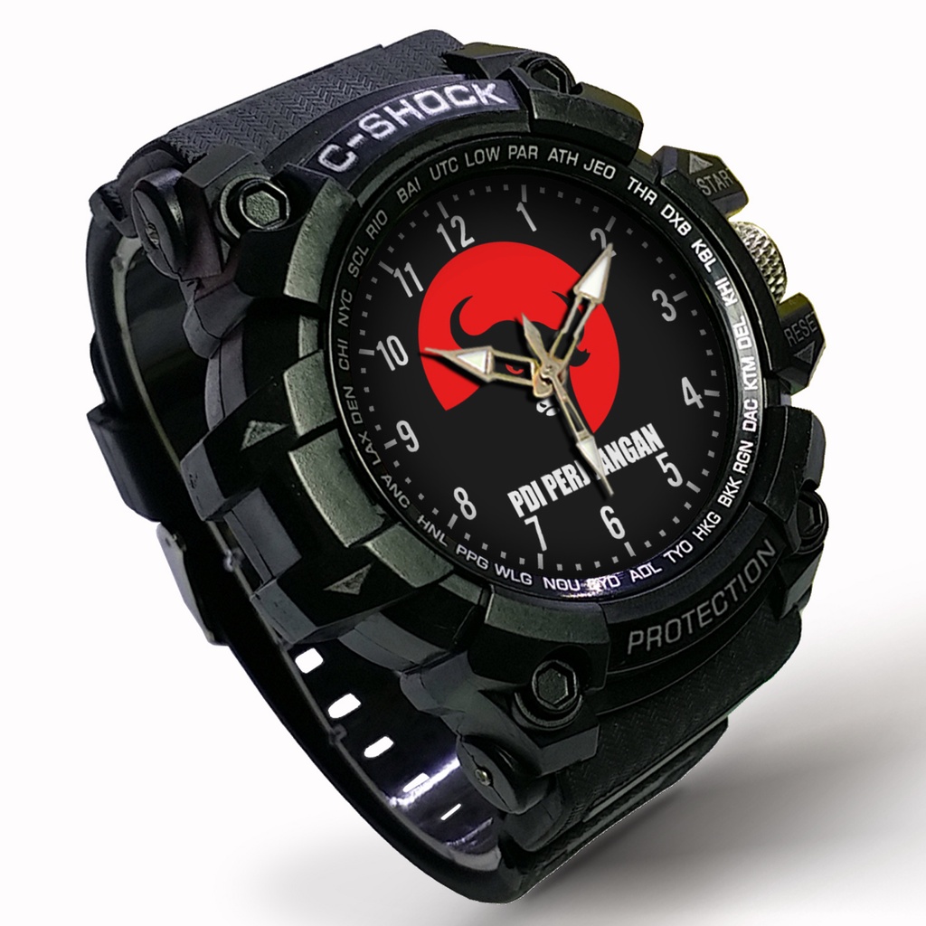 JAM TANGAN LOGO PDIP / PARTAI DEMOKRASI INDONESIA PERJUANGAN 2