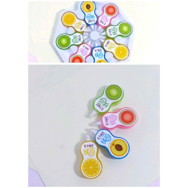 

Type-x buah fruit correction tape tip X tipe x kertas tip-ex tipe X