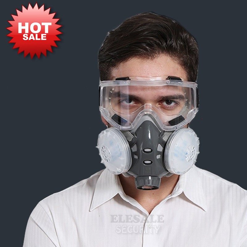 SAFURANCE Masker Gas Respirator Anti-Dust Chemical with Safety Glasses - SF03