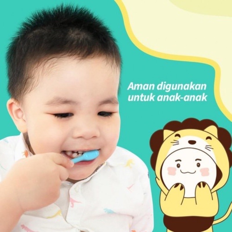 Bagus PiPi Kids Set Toothbrush Bagus Sikat Gigi Silicone Anak isi 3pc