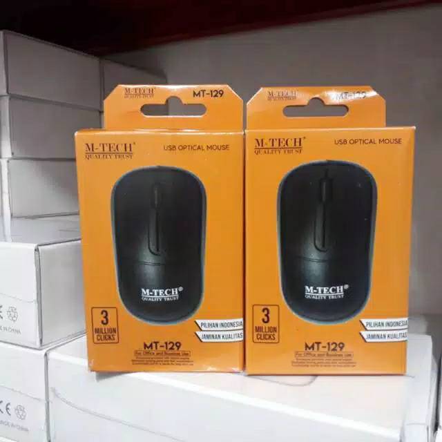 Mouse MT-129 Kabel Usb Murah - Hitam