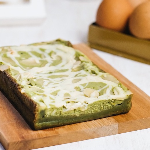 

Matcha Cheese Brownies