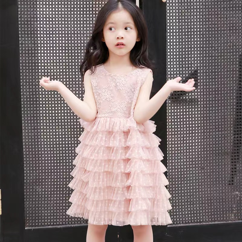 Dress Anak Perempuan Princess Pesta Fluffy Mermaid Impor Premium