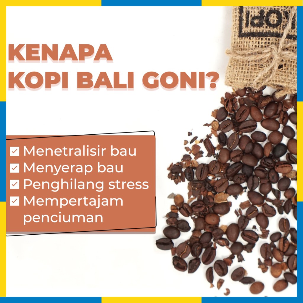 Summer Spring - Kopi Bali Goni - Pengharum Pewangi Parfum Ruangan Mobil Toilet Ruang Tamu Dapur Lemari Pakaian Kamar Mandi Tidur Closet Wc - 35gr