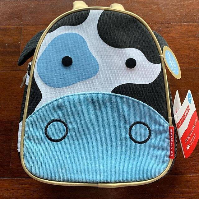skip hop cow lunch bag