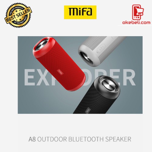MIFA A8 TWS STEREO BLUETOOTH SPEAKER Waterproof ORIGINAL Bergaransi RESMI