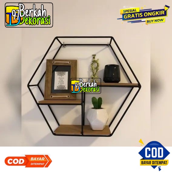 RAK DINDING MINIMALIS / RAK KOSMETIK ORGANIZER / RAK DEKORASI (KODE-21)