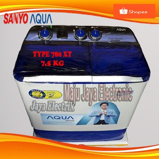  Mesin  Cuci  2  Tabung  Sanyo  Aqua 780 7 5 kg Hijab Series 