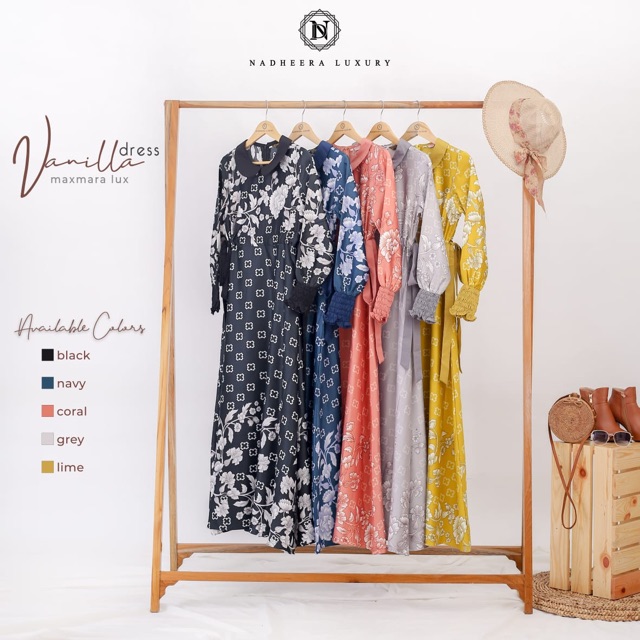 VANILA DRESS By nadheera Luxury | Vanilla Dress free Hijab N-009