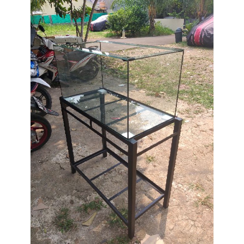 aquarium 70x40x40 filter samping set rak hollo