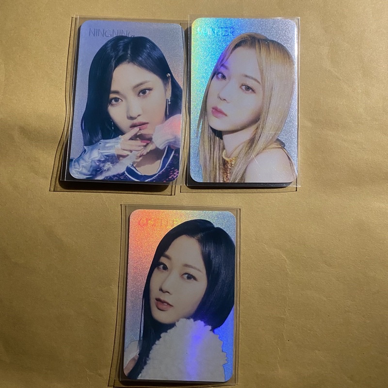 pc aespa forever era hologram holo standee ningning winter giselle karina aespa era only set photoca