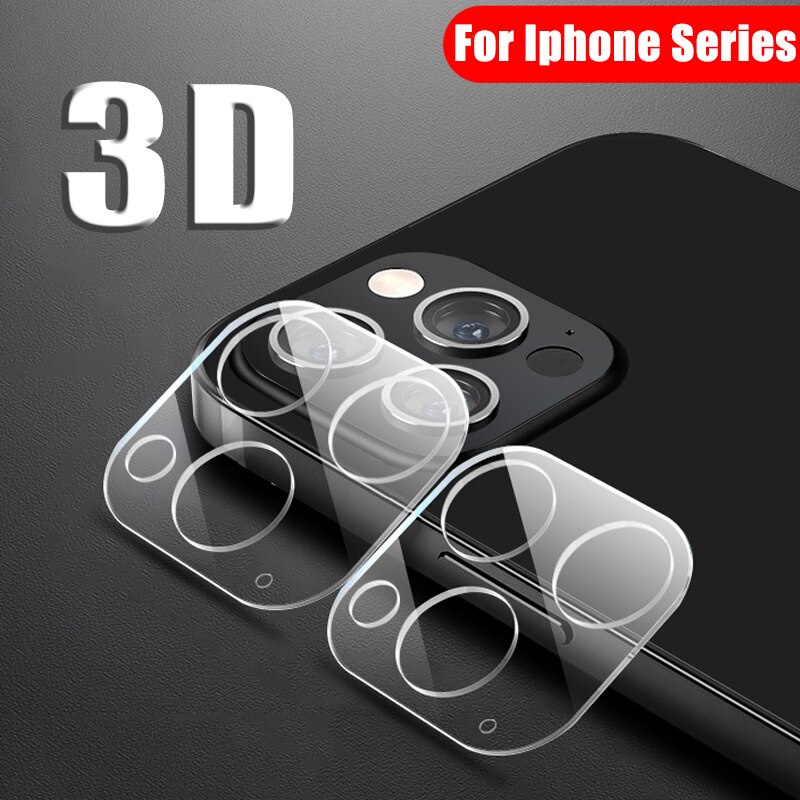 Pelindung Lensa Kamera 3D Transparan Untuk Iphone 12 11 13 Pro Max Mini