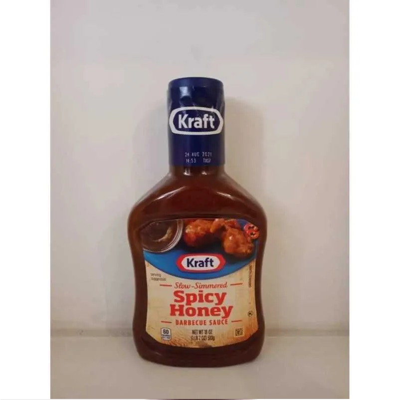 Saos / Saus Barbecue Barbeque KRAFT Spicy Honey BBQ Sauce 510 Gram