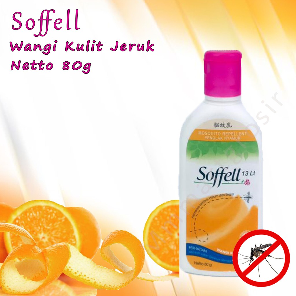 Soffell / Lotion anti nyamuk / Jeruk / Geranium / 80ml