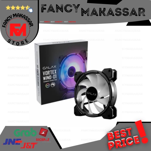 GALAX FAN Vortex Wind-01 (VW-01) A-RGB 12CM Fan 1100RPM - Fan komputer - Fan desktop - Fancy_makassa