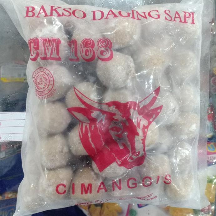 

MAKANAN BEKU / BAKSO CIMANGGIS CM 168 (SB) ISI 50 NON COD