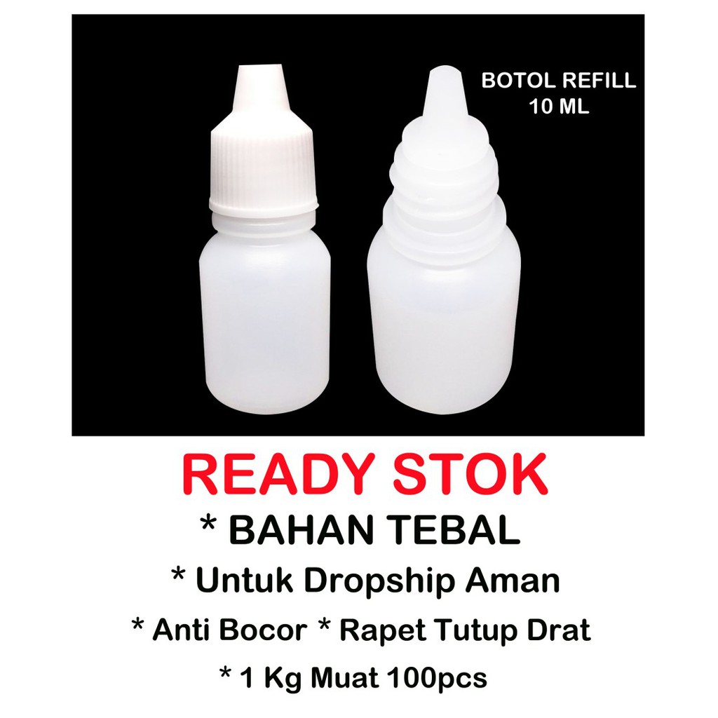 BOTOL TETES BENING &quot;TEBAL&quot; 10 ML ANTI BOCOR SEGEL