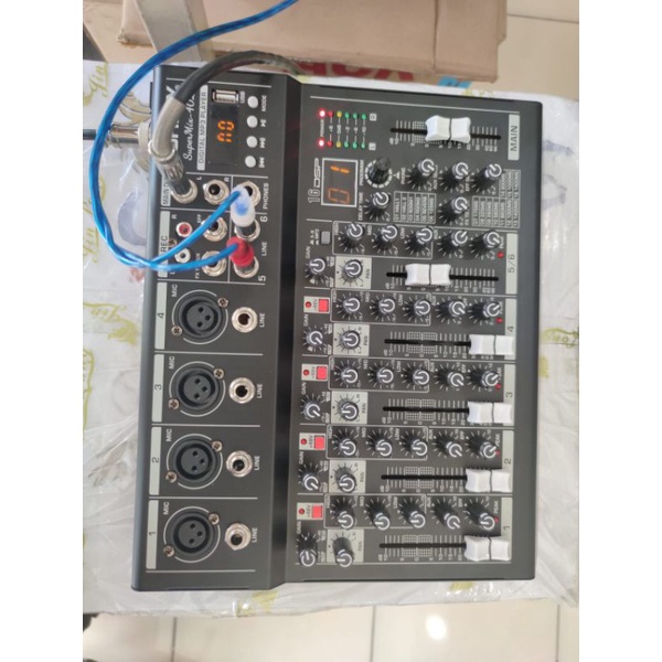 mixer ashley 4 ch + 1 ch stereo body besi 16 dsp mode effect