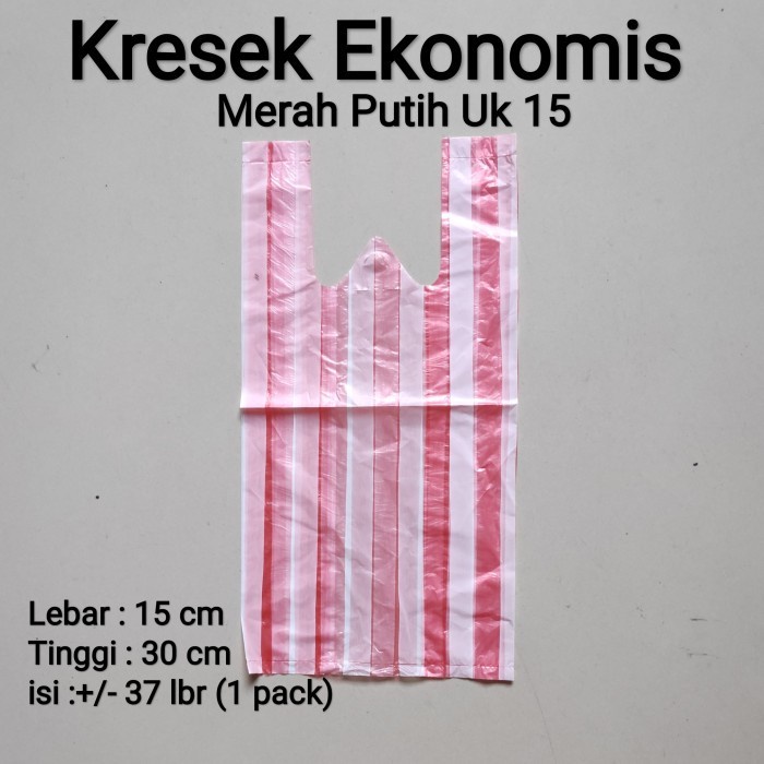 HD 15 | Kantong Plastik Merah Putih, Kresek Merah Putih Tipis