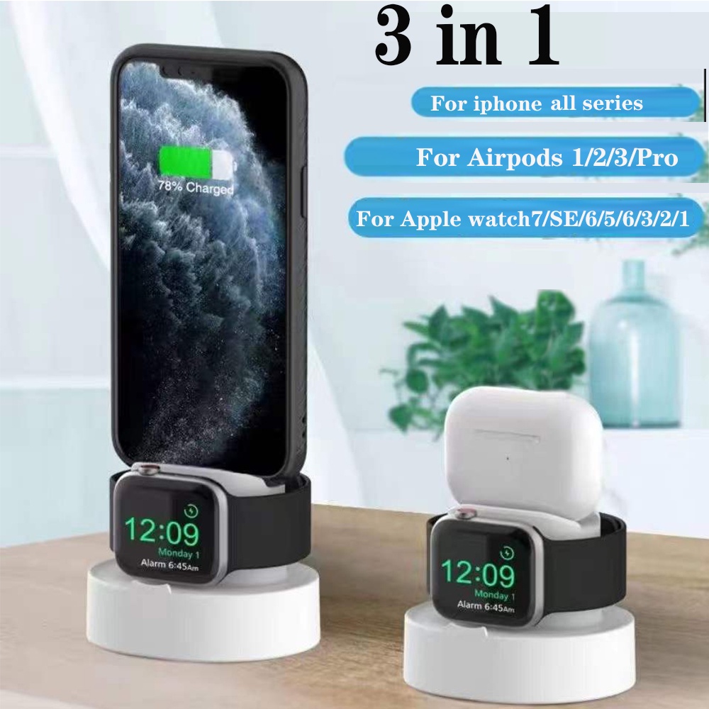 2in1 Charging Dock Untuk Apple Watch / iWatch / Iphone