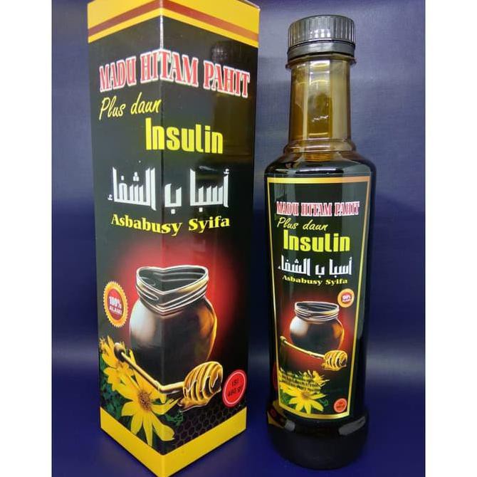 

madu HITAM PAHIT plus daun insulin ASBABUSY SYIFA MURAH