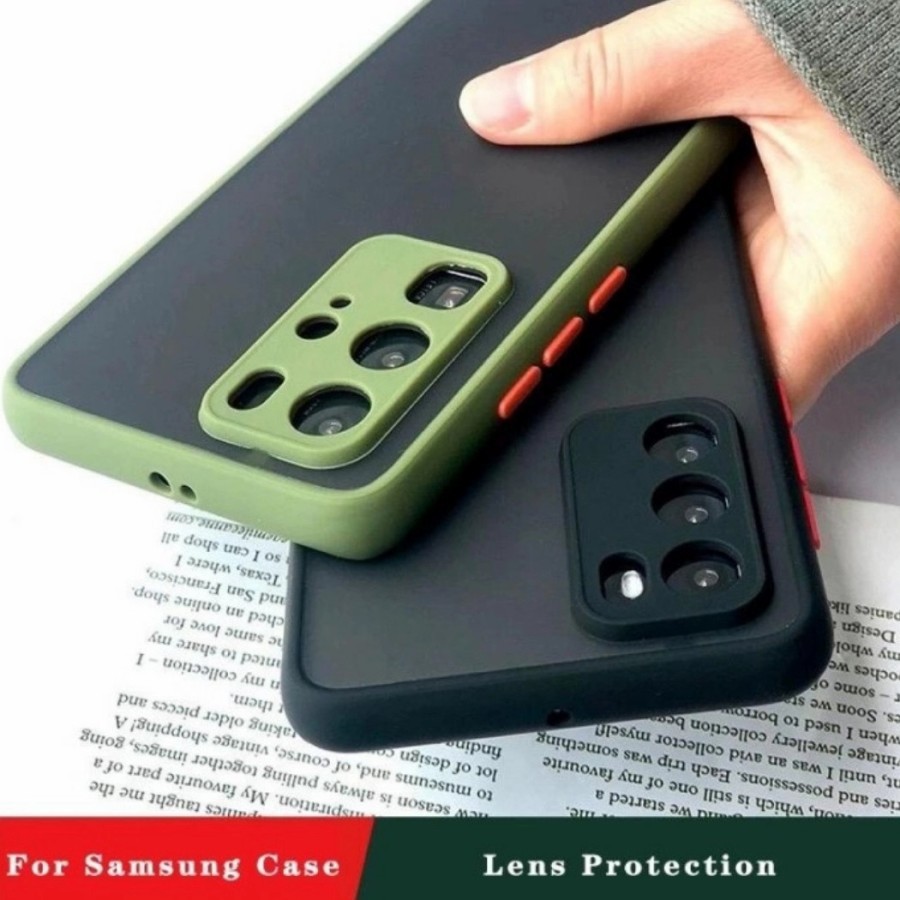 SAMSUNG S21/S21+/S21 PLUS/S21 ULTRA CASE HARDCASE DOFF TRANSPARANT+ PROTECT CAMERA