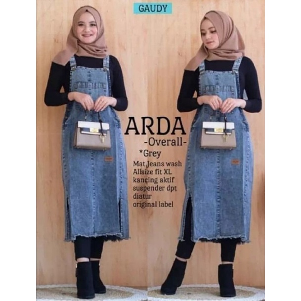 OVERALL JEANS / PAKAIAN JEANS WANITA / BAJU KODOK / ROK JEANS
