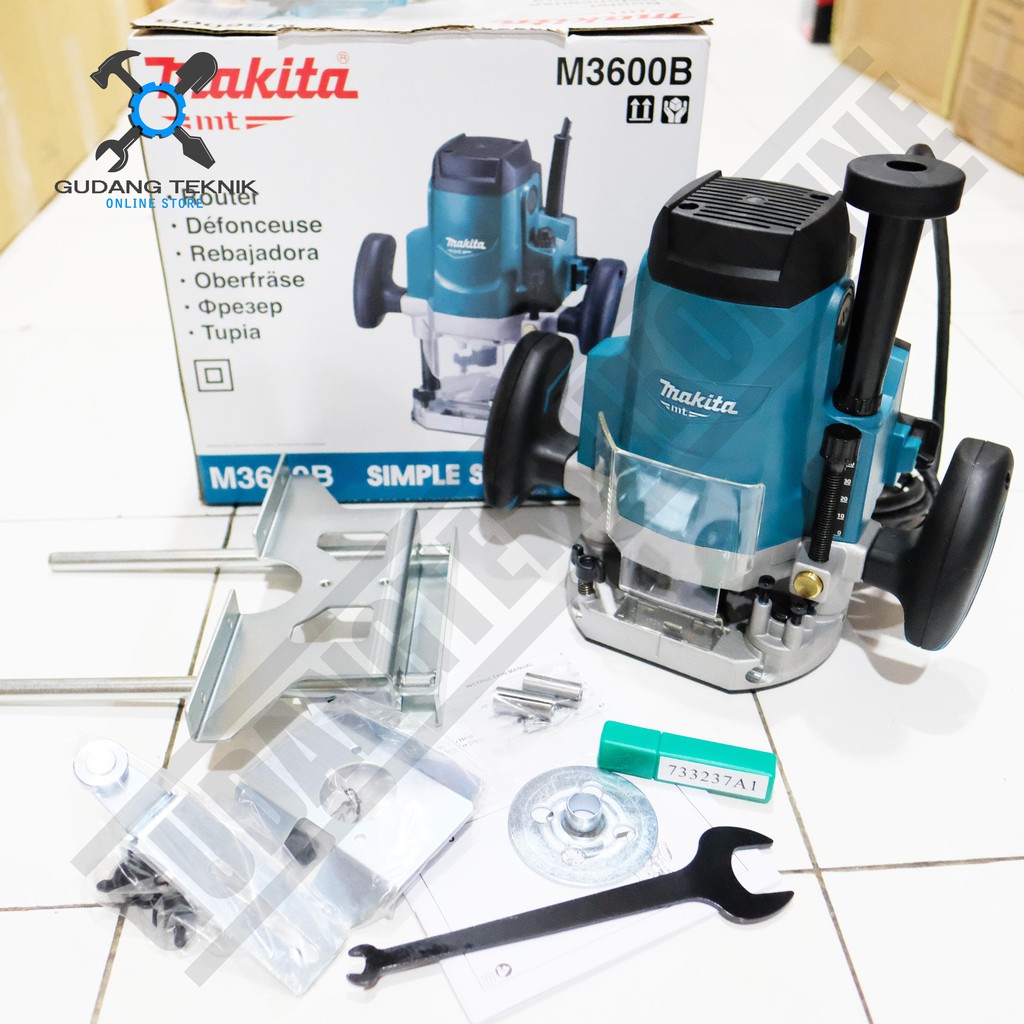 Makita M3600B / Mesin Profil Kayu 12mm Makita M 3600B - Mesin Router Makita