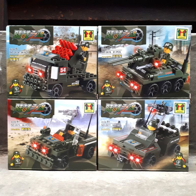 MAINAN BRICK LEGO TENTARA ARMY VEHICLE | Shopee Indonesia